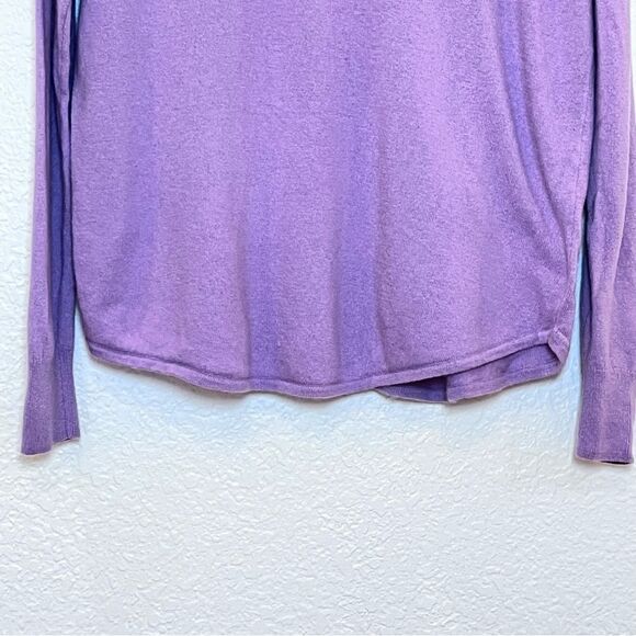 Madewell Ashbury Mockneck Wool/Alpaca Blend Sweater in Vibrant Lilac size Small - Picture 12 of 15
